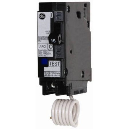 INDUSTRIAL C & S Combination Circuit Breaker, THQL Series 15A, 1 Pole, 120/240V AC THQL1115AFP2